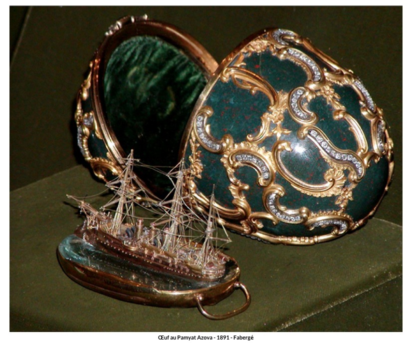 Œuf au Pamyat Azova – 1891 – Fabergé