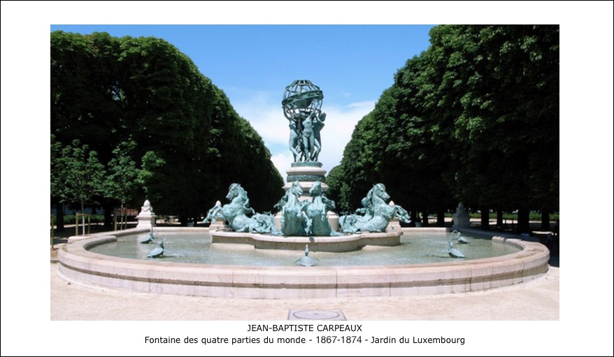Jean-Baptiste Carpeaux - Fontaine des quatre parties du monde - 1897-1874 - Jardin du Luxembourg