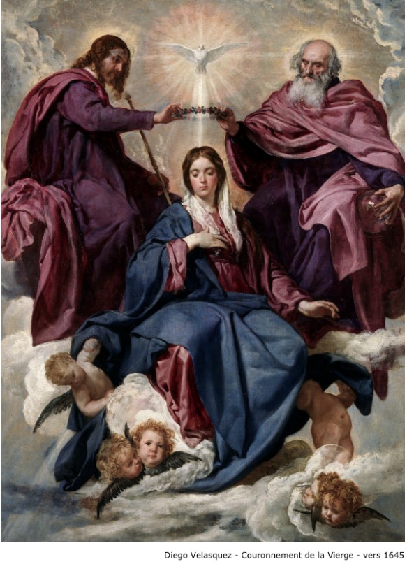 Diego Velasquez – Couronnement de la  Vierge – vers 1645