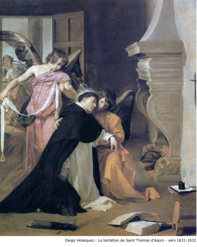 Diego Velasquez – La tentation de Saint Thomas d’Aquin – vers 1631-1632