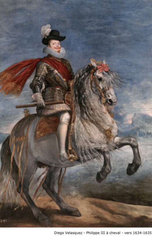 Diego Velasquez – Philippe III à cheval – vers 1634-1635