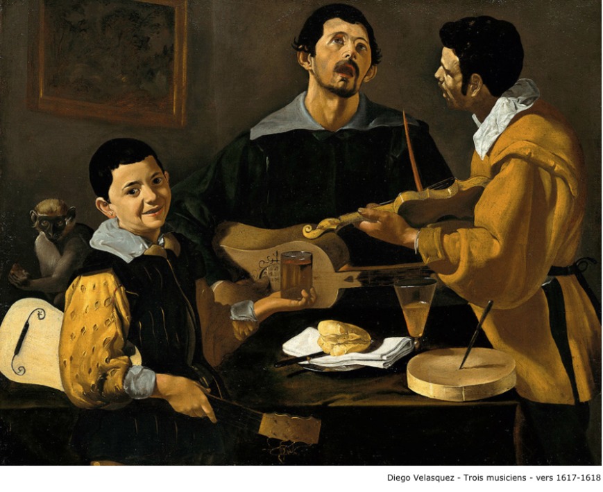 Diego Velasquez – Trois musiciens – vers 1617-1618