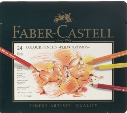 Faber Castell - Crayons de couleur polychromos - 24 pièces