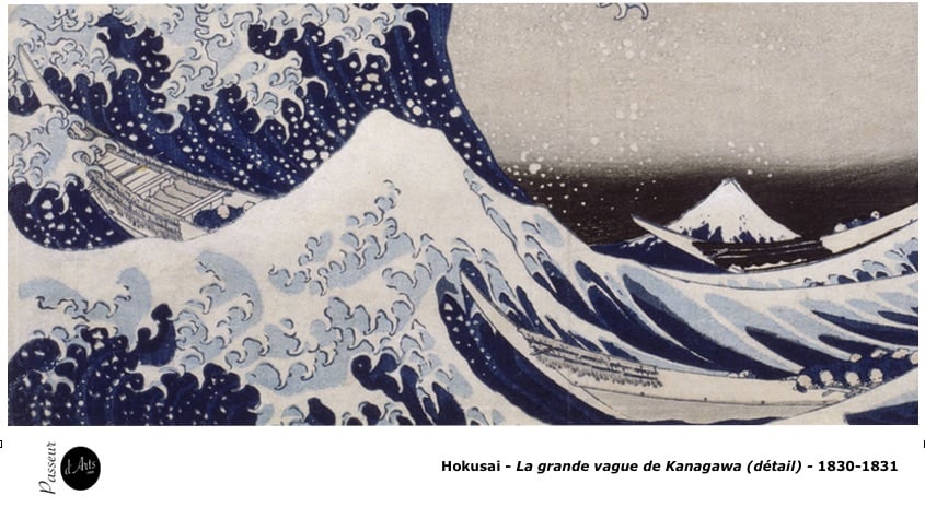 Hokusai - La grande vague de Kanagawa (détail)